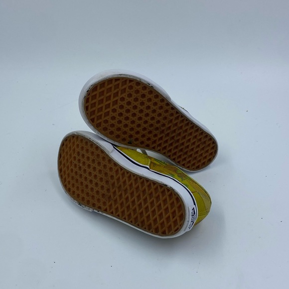 Vans yellow flower authentic toddle size 8 - Picture 5 of 6